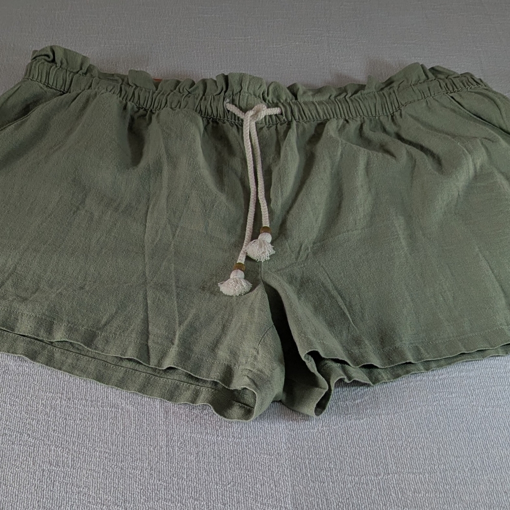 Hang Ten Green High Waist Women's Shorts